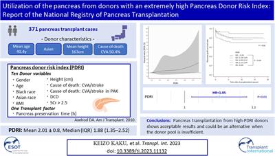 Utilization of the Pancreas From Donors With an Extremely High Pancreas Donor Risk Index: Report of the National Registry of Pancreas Transplantation